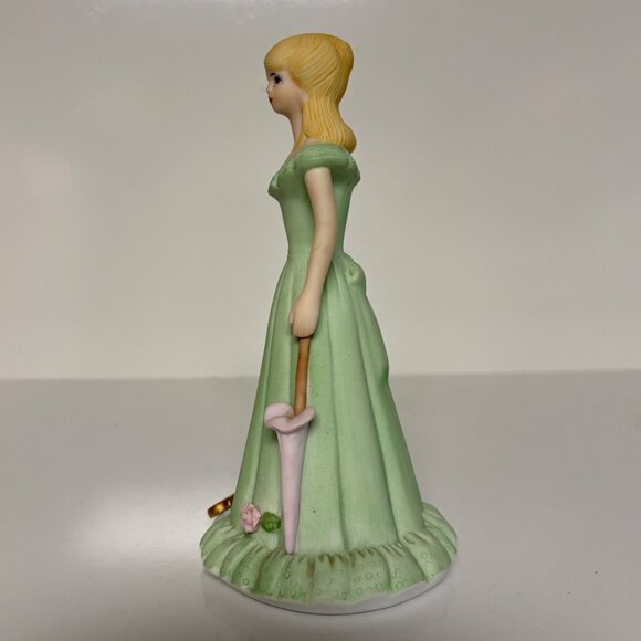 Growing Up Birthday Girl Figurine Age 15 Enesco 1981 Porcelain Collectible 7in - Picture 3 of 8